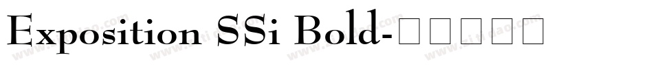 Exposition SSi Bold字体转换